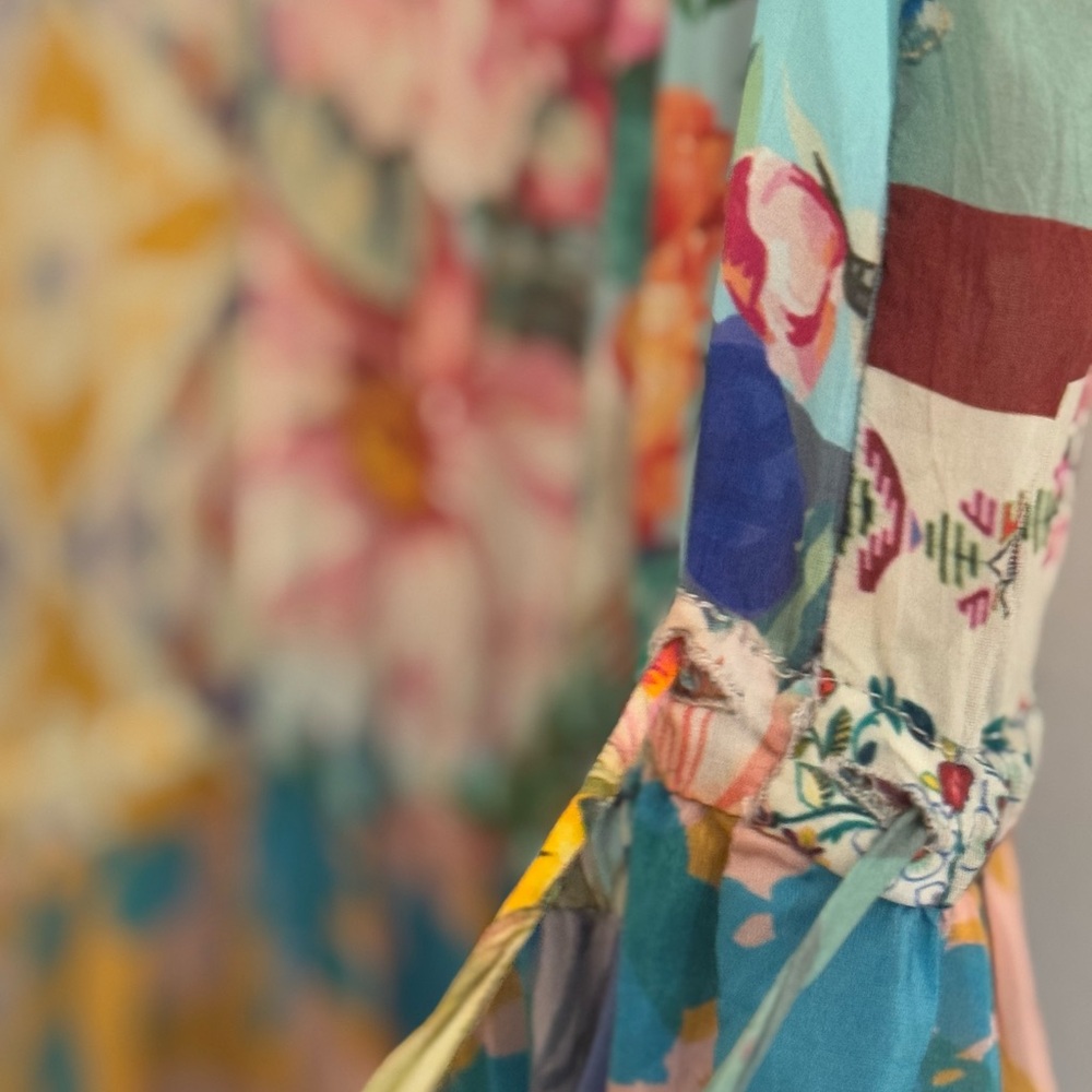 Johnny Was Multicolor Floral Patchwork Maxi Dress - Picture 4 of 6